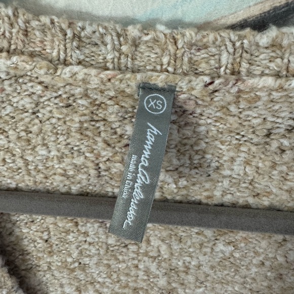 HANNA ANDERSSON Women’s Cream Knit Cozy Wrap Sweater Size XS - Picture 4 of 6